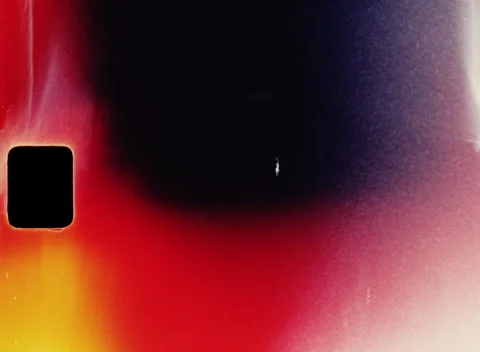 Super 8 Film Burn Light Leaks Abstract Transition Texture 3K Overscan Vídeo Stock 331523391