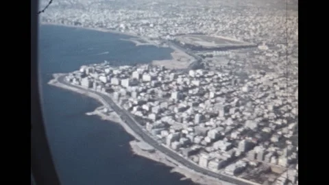 SUPER 8 - GREECE - plane flying over Athens - part 2/2 - 1970 Stock Footage 148587939