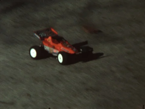 SUPER 8 - kid with remote control car toy - 1988 Stock Footage 294719807