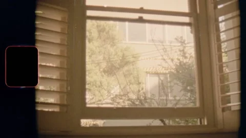 Super 8 | Looking out the window Video stock 130427023