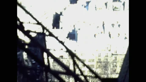 Super 8 - Paris 1980: Inside The Eiffel Tower Elevator Stock Footage 138016091