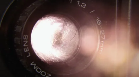 Super 8 projector lens macro Video stock 58784661