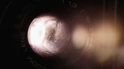 Super 8 projector lens magic Video stock 58785819