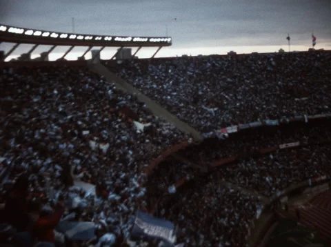 SUPER 8 - soccer World Cup final - Argentina - Netherlands - Buenos Aires - 1978 Stock Footage 226449752