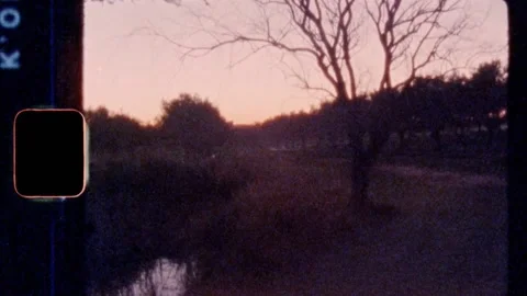 Super 8 | Sunset on the farm Stock Footage 140426275