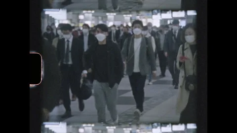 Super 8 - Tokyo Japan - Train Station 7 Stock Footage 251028547