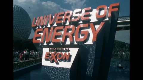 SUPER 8 - USA - Epcot center Universe Of Energy by Exxon attraction - 1979 Stock Footage 136691875
