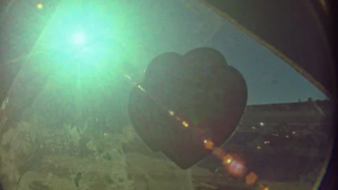 Super 8 view "black lives matter" sticker on car window Vídeos de archivo 251231277