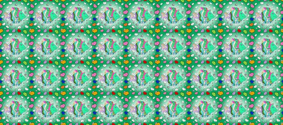 Super abstract cute and nice interesting picture Stock Illustration