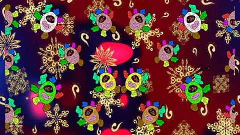 Super abstract cute and nice interesting picture Stock-Illustration