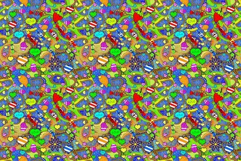 Super abstract cute and nice interesting picture Illustration