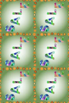 Super abstract cute and nice interesting picture Stock Illustration