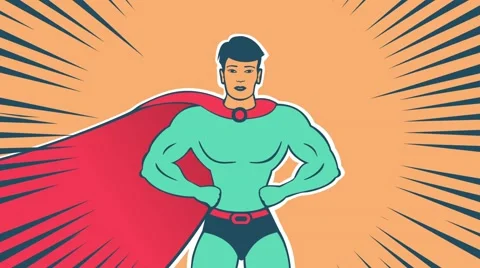 Super Action Hero Stock Footage 68163619