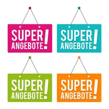 Super Angebote - Trschild Stock Illustration