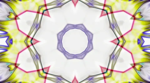 Super Beauty Flower Kaleido Loop Background Stock Footage 63684560