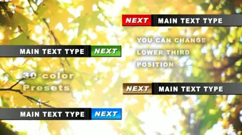 Super Bed Lower Third Stock After Effects