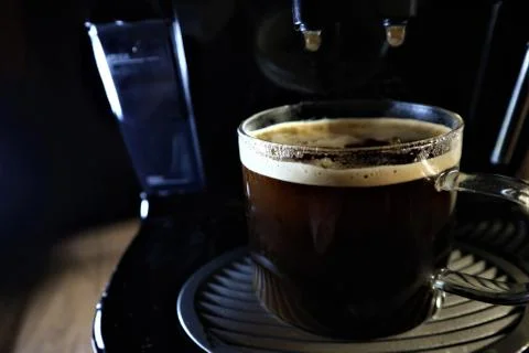 Super black coffee Stock Photos