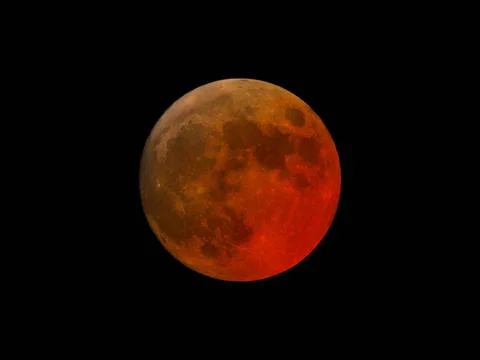 Super blood moon total eclipse super blood moon during a total eclipse Cop... Stock Photos