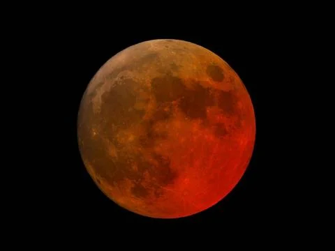 Super blood moon total eclipse super blood moon during a total eclipse Cop... Stock Photos
