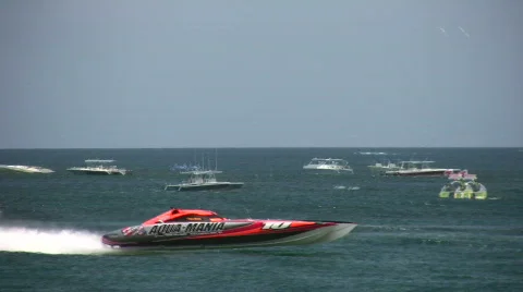 Super boat Grand Prix Stock Footage