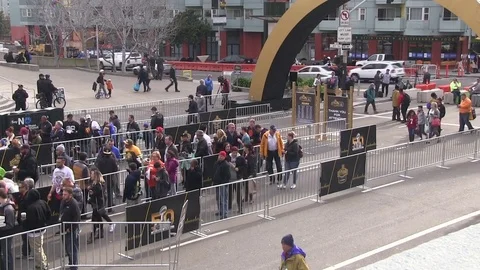 Super bowl 50 protest Video stock 77367696