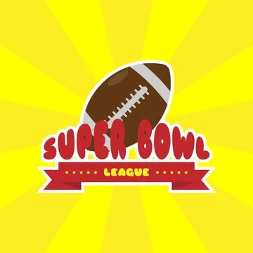 Super bowl logo Stock Illustration