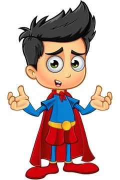 Super Boy Character Stock Illustration