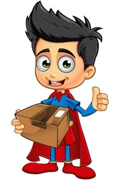 Super Boy Character Stock Illustration
