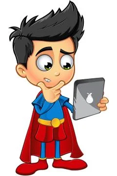 Super Boy Character Stock Illustration