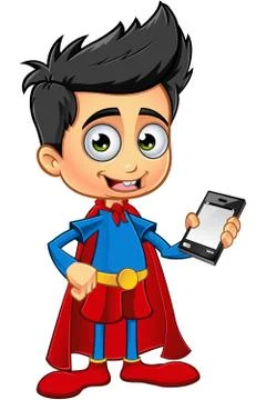 Super Boy Character Stock Illustration