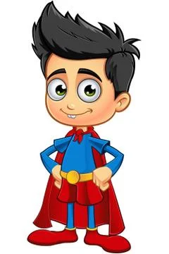 Super Boy Character Stock Illustration