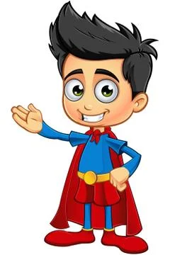 Super Boy Character Stock Illustration