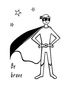 Super boy character Stock Illustration