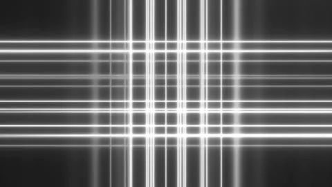 Super Bright Grayscale Neon Grids Laser Beam Led Lights Loop Vídeo Stock 244772608