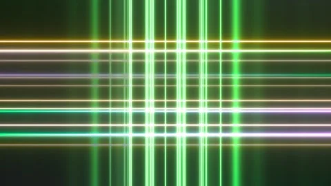 Super Bright Neon Grids Laser Beam Led Lights Loop II Stock Footage 244772600