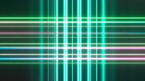 Super Bright Neon Grids Laser Beam Led Lights Loop III Stock Footage 244772611