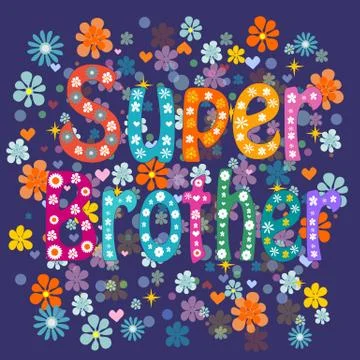 Super brother Stock Illustration