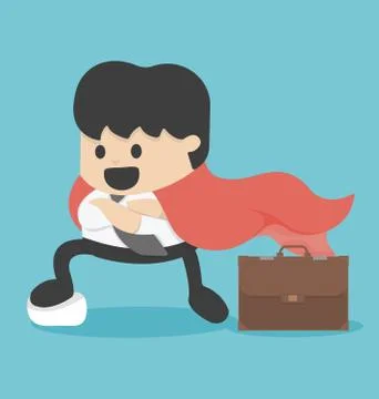 Super businessman Stock Illustration
