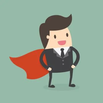 Super Businessman Stock Illustration