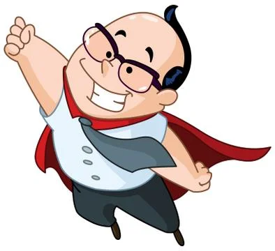 Super businessman Stock Illustration