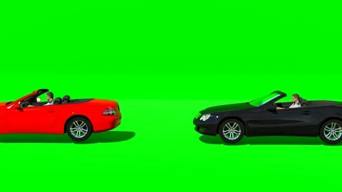 Super car green screen animation Stock Footage 264227566