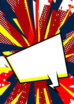 Super Cartoon Abstract Background, comic book speech bubble backdrop. Retro.. Stock Illustration