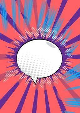 Super Cartoon Abstract Background, comic book speech bubble backdrop. Retro.. Stock Illustration