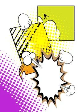 Super Cartoon Background, comic book abstract page layout backdrop. Retro v.. 스톡 일러스트