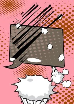 Super Cartoon Background, comic book abstract backdrop. Retro vector comics.. Stock Illustration