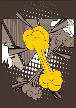 Super Cartoon background, comic book backdrop. Awesome retro vector comics .. Stock Illustration
