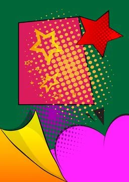 Super Cartoon background, comic book backdrop. Awesome retro vector comics .. Stock Illustration