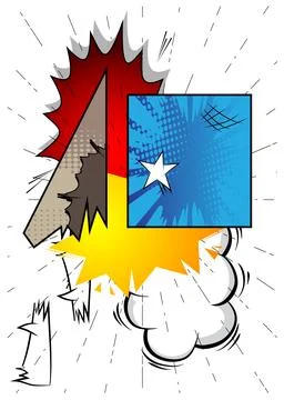 Super Cartoon background, comic book backdrop. Awesome retro vector comics .. Stock Illustration