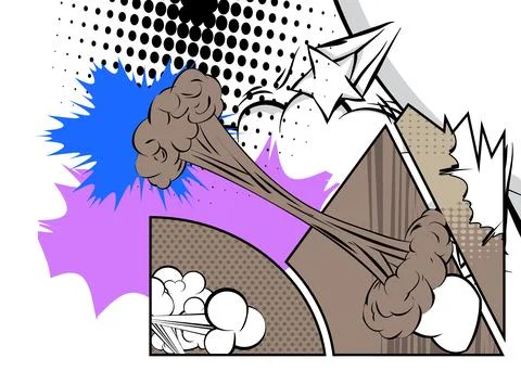 Super Cartoon background, comic book backdrop. Awesome retro vector comics .. Stock Illustration