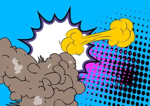 Super Cartoon background, comic book backdrop. Awesome retro vector comics .. Stock Illustration